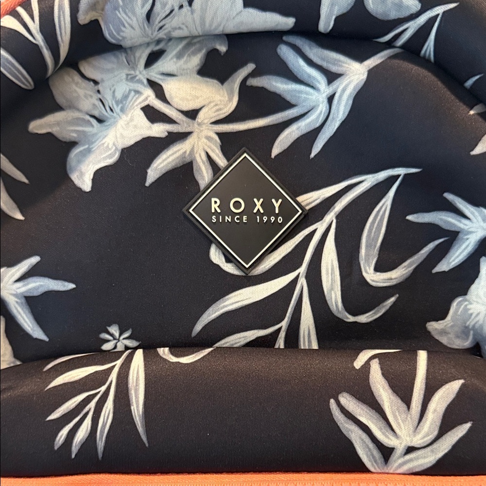 Roxy Black and White Floral Backpack - Picture 2 of 11